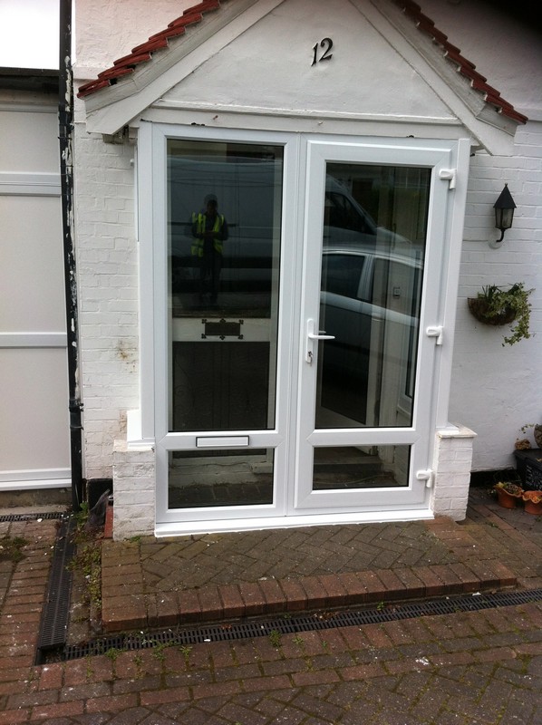 uPVC French doors fitted as front entrance in West Drayton